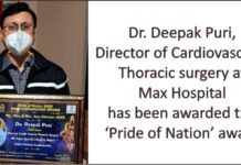 Max doctor gets Pride of Nation award during Shan-e-Hindustan Awards