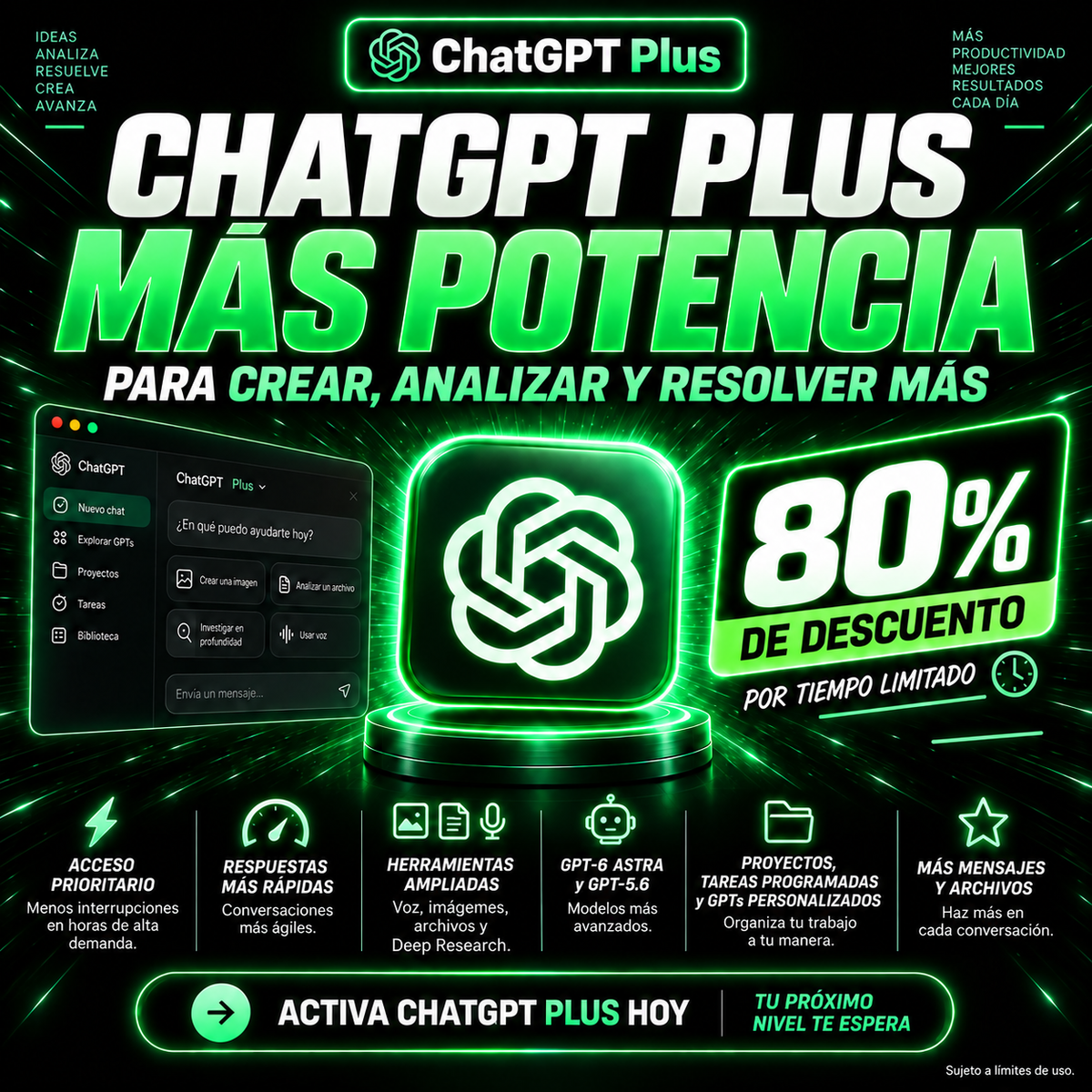 Chat GPT Plus - 1 MES